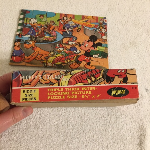 Jaymar Toys Vintage 967 Jaymar Puzzle Mickeys Toyland 8741 Complete